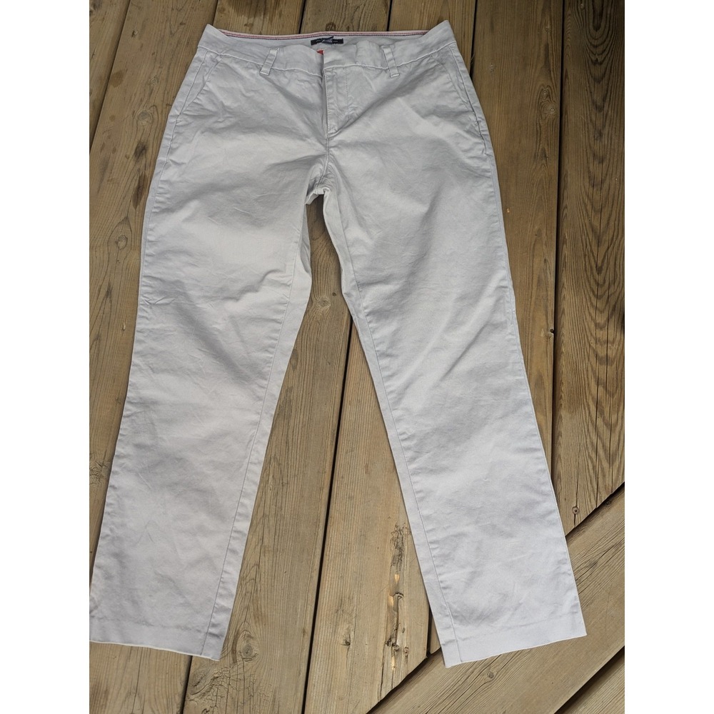 Tommy Hilfiger Women Hampton Stretch Slim Chino Pants Size 8